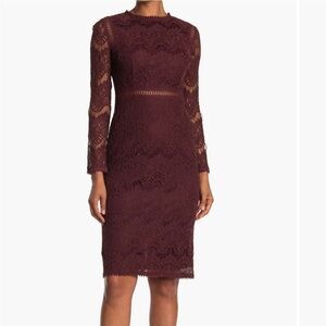 Lace sheath dress